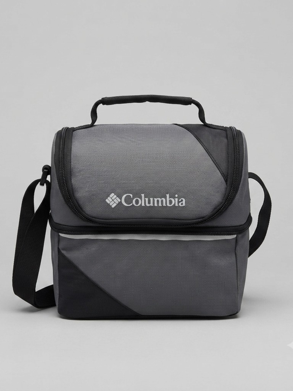 Columbia Gray and Black Men's Toiletry/Cooler Bag with Shoulder Strap